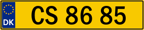 Trailer License Plate